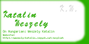 katalin weszely business card